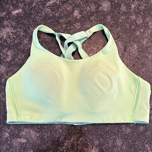 Lululemon Energy Bra Green High Support Sz 38C
